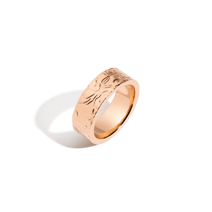 AURATE X MACENNA: Rose Garden Ring Vermeil 14k Rose Gold First