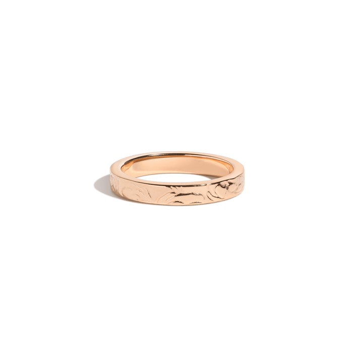 AURATE X MACENNA: Mini Rose Garden Ring Vermeil 14k Rose Gold