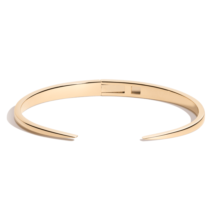 Claw Hinged Bracelet Vermeil 14k 18k Yellow Gold