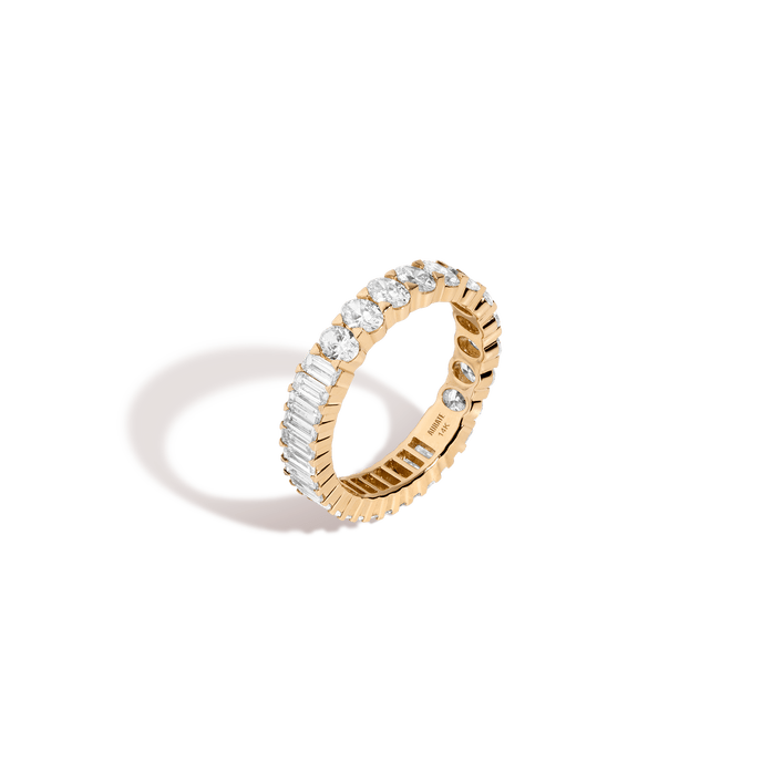 Two-in-One Diamond Eternity Ring 14k 18k Yellow Gold First Lab-grown First