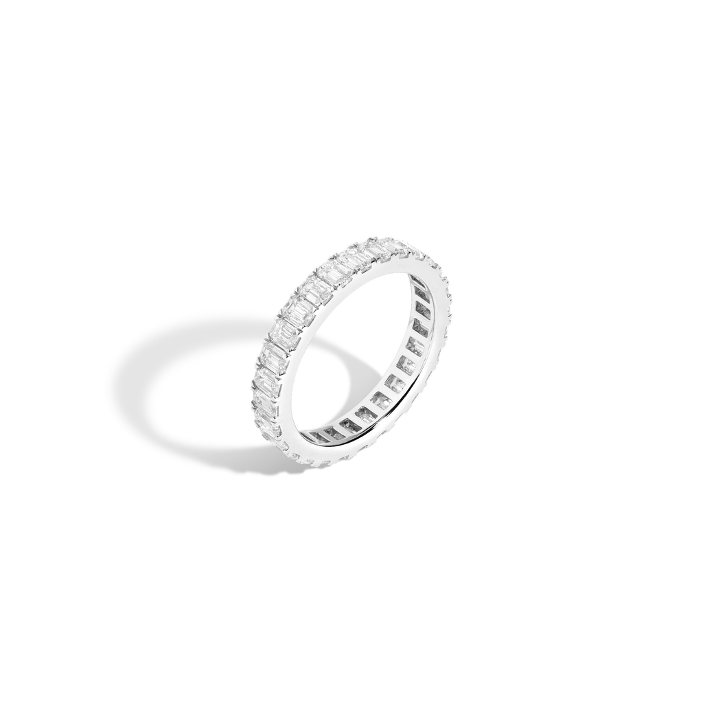 Emerald Diamond Eternity Ring