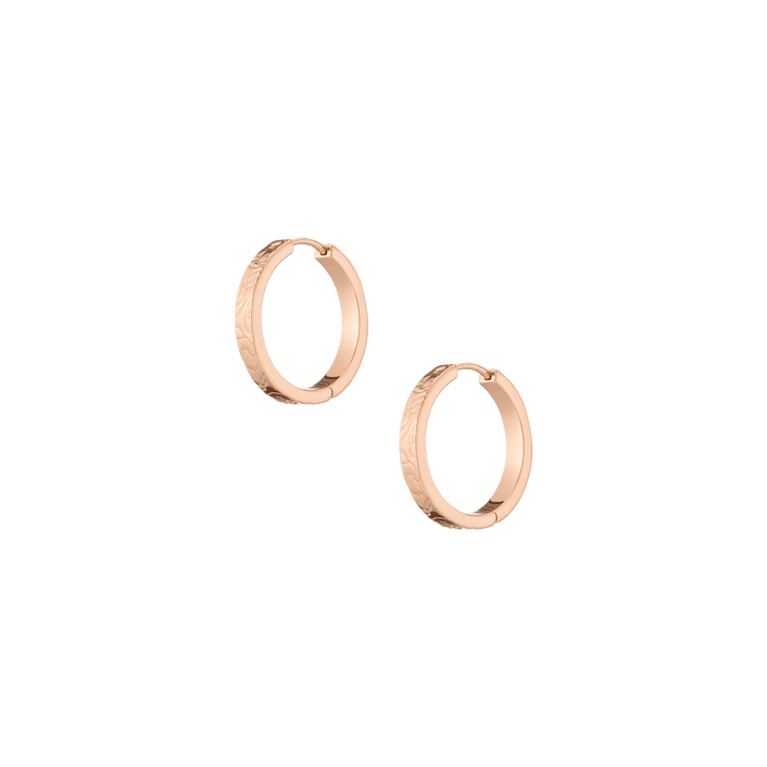 Aurate New York Organic Pearl Drop Rectangle Hoop Earrings