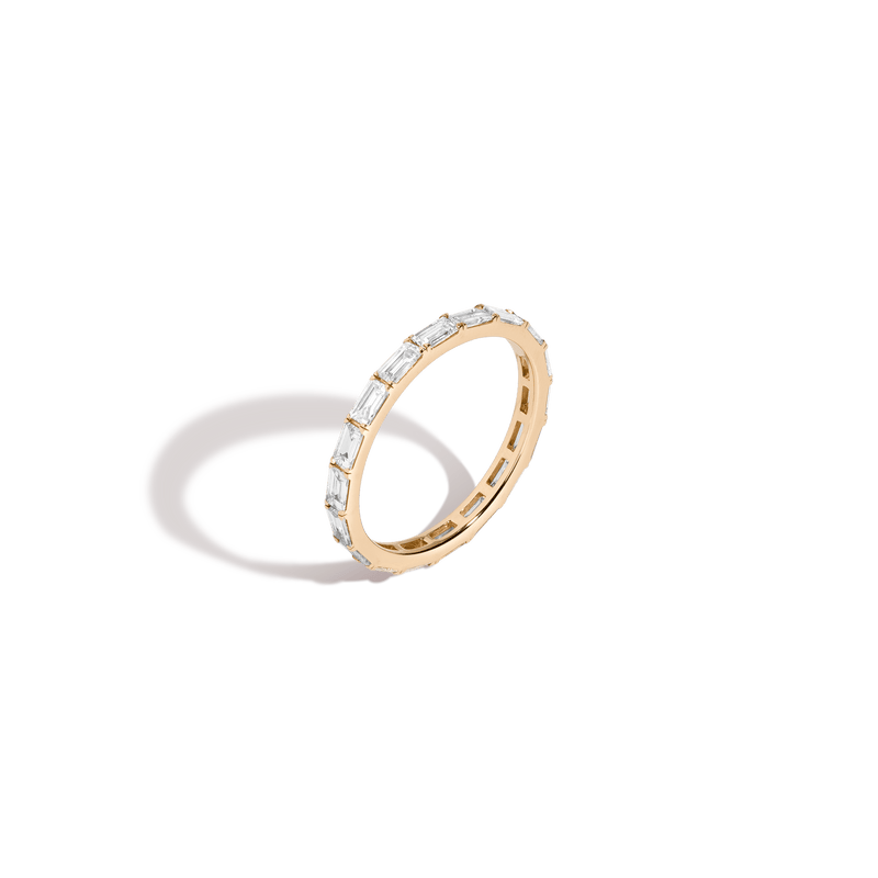 Horizontal Baguette Lab Grown Diamond Eternity Ring