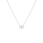 Oval Gemstone Solitaire Necklace