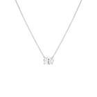 Oval Gemstone Solitaire Necklace