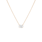 Oval Gemstone Solitaire Necklace