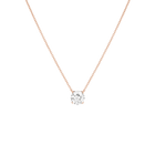 Round Gemstone Solitaire Necklace
