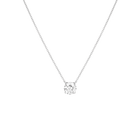 Round Gemstone Solitaire Necklace