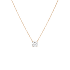 Round Gemstone Solitaire Necklace