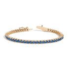 Lab Grown Blue Sapphire Tennis Bracelet