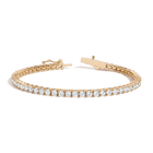 Boyfriend Lab Grown White Sapphire Tennis Bracelet