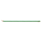 Lab Grown Green Emerald Tennis Bracelet