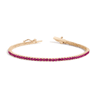 Lab Grown Red Ruby Tennis Bracelet