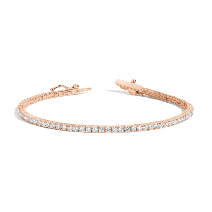 Lab Grown White Sapphire Tennis Bracelet