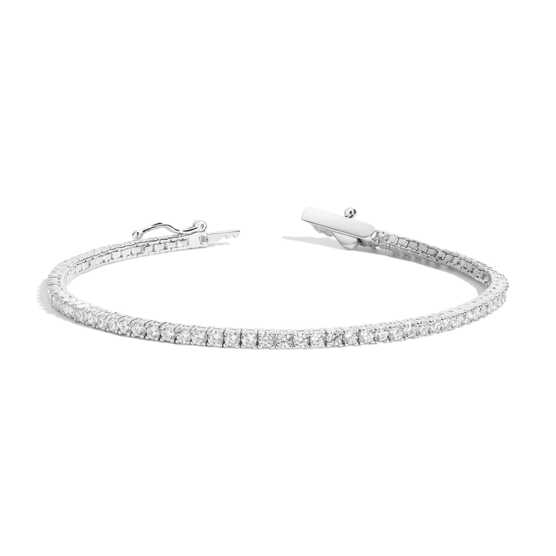 Luxe Lab Sapphire Tennis Bracelet Elegant Gemstone Jewelry