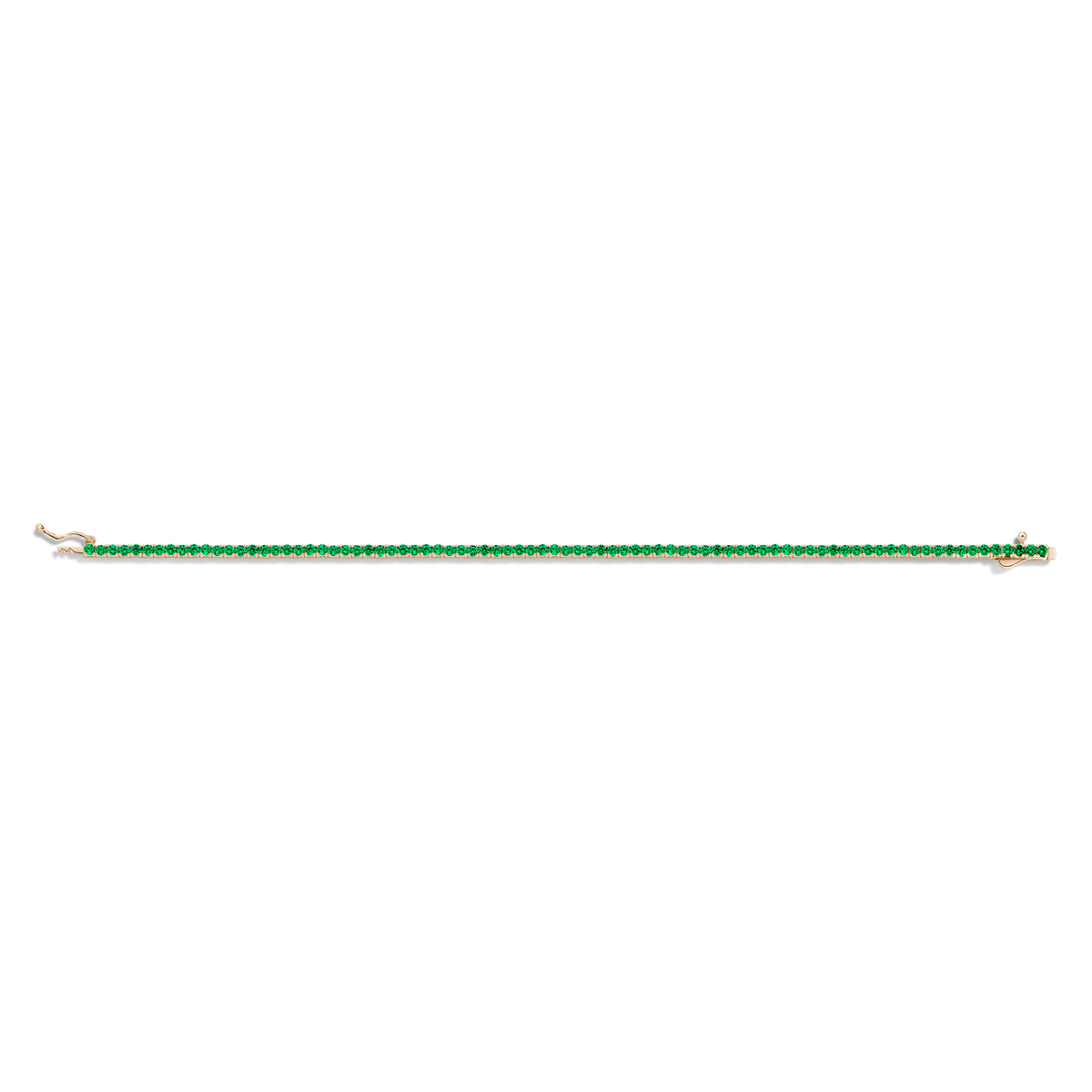 Green Emerald Tennis Bracelet