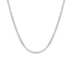 Lab Grown White Sapphire Tennis Necklace