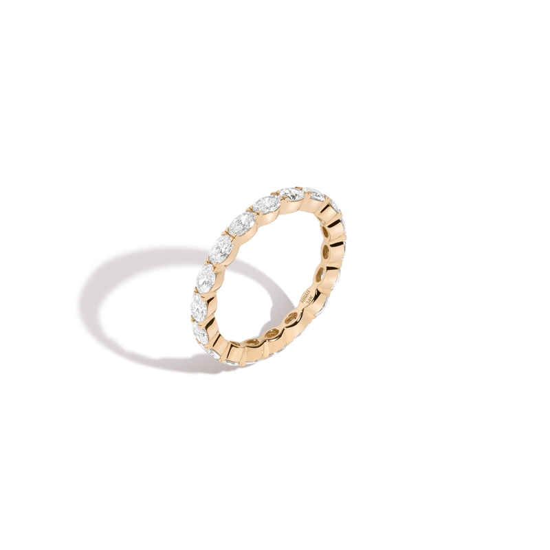 Horizontal Oval Lab Grown Diamond Eternity Ring