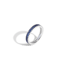 Lab Grown Blue Sapphire Baguette Eternity Ring