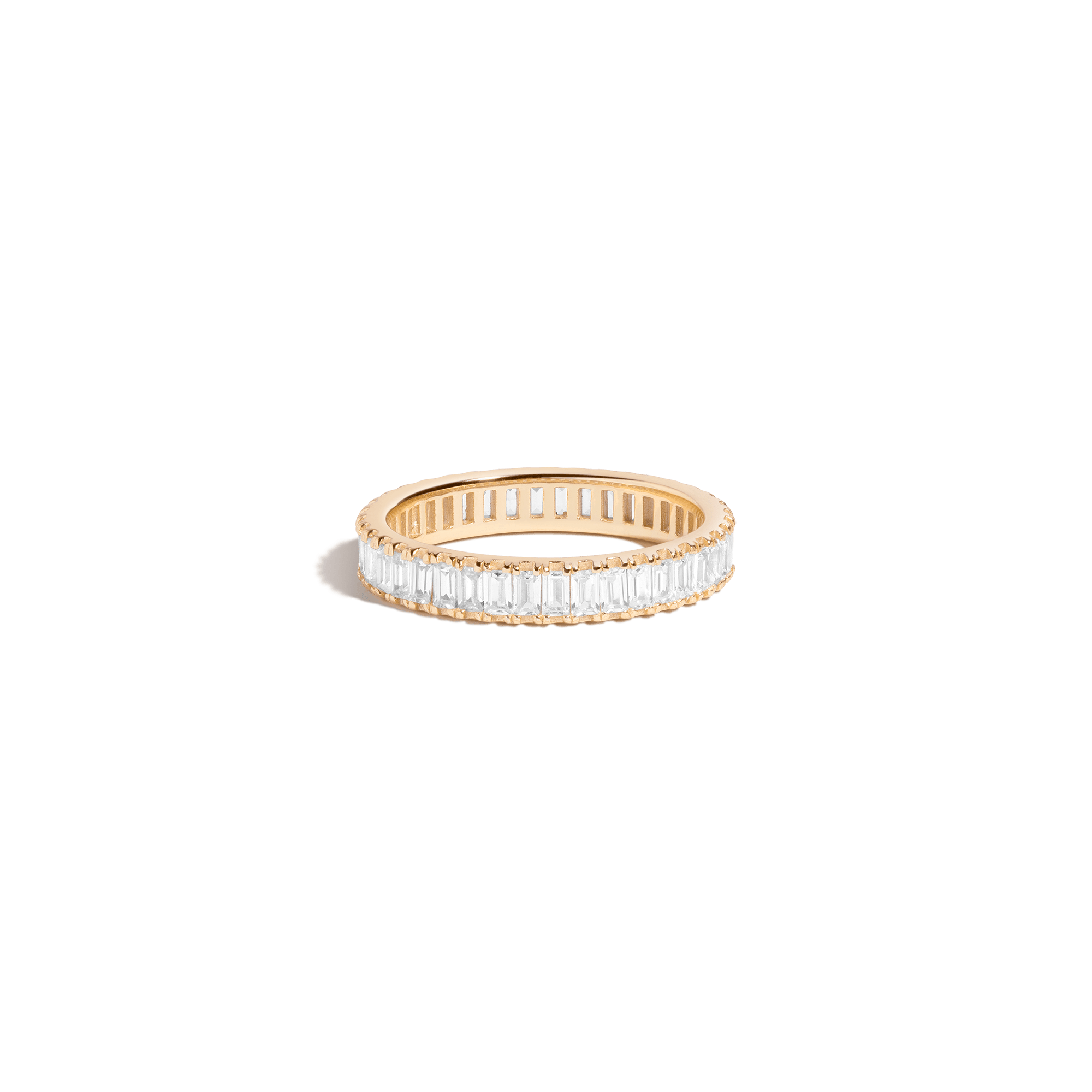 White Sapphire Baguette Eternity Ring