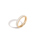 Lab Grown White Sapphire Baguette Eternity Ring