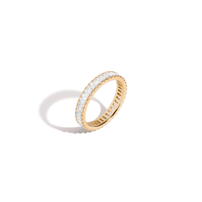 White Sapphire Baguette Eternity Ring