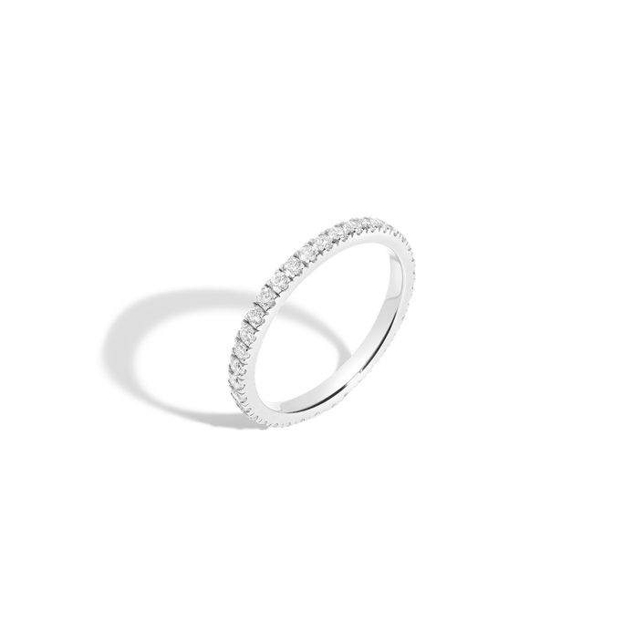 Pavé Lab Grown Diamond Eternity Ring - 0.75ct 14k White Gold First