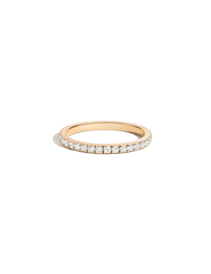 Pavé Diamond Eternity Ring - Lab 14k Yellow Gold 0.75ct First
