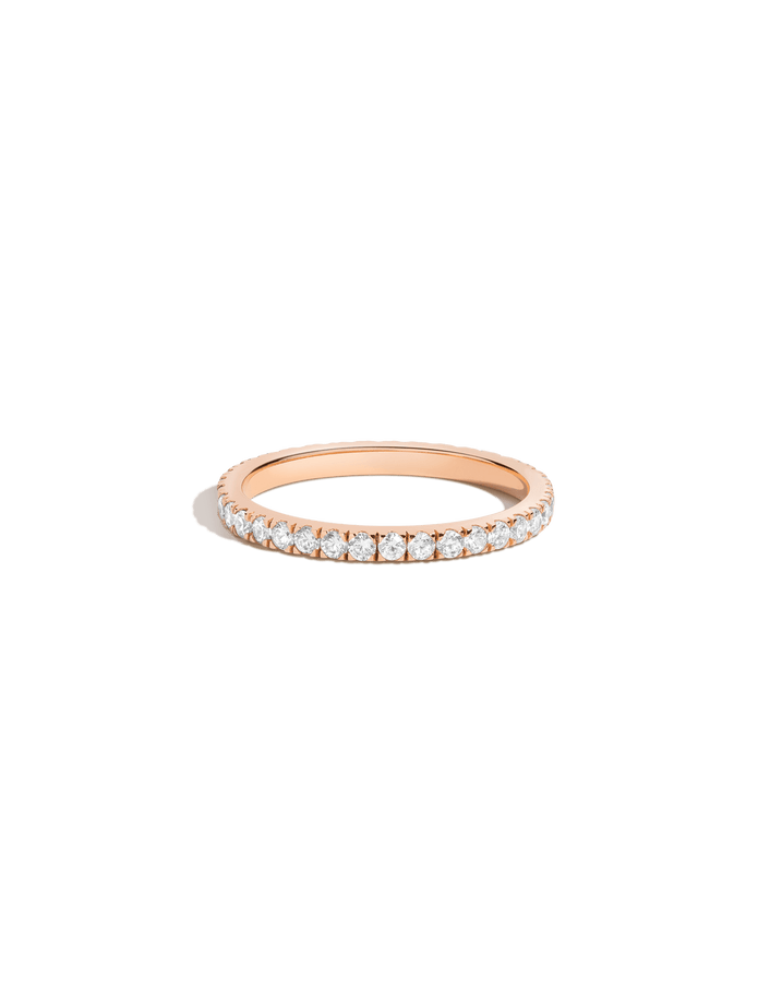 Pavé Diamond Eternity Ring - Lab 14k Rose Gold 0.75ct First