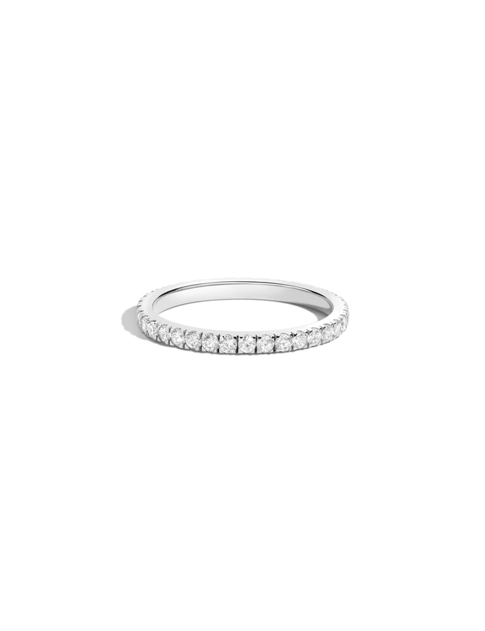 Pavé Diamond Eternity Ring - Lab 14k White Gold 0.75ct First