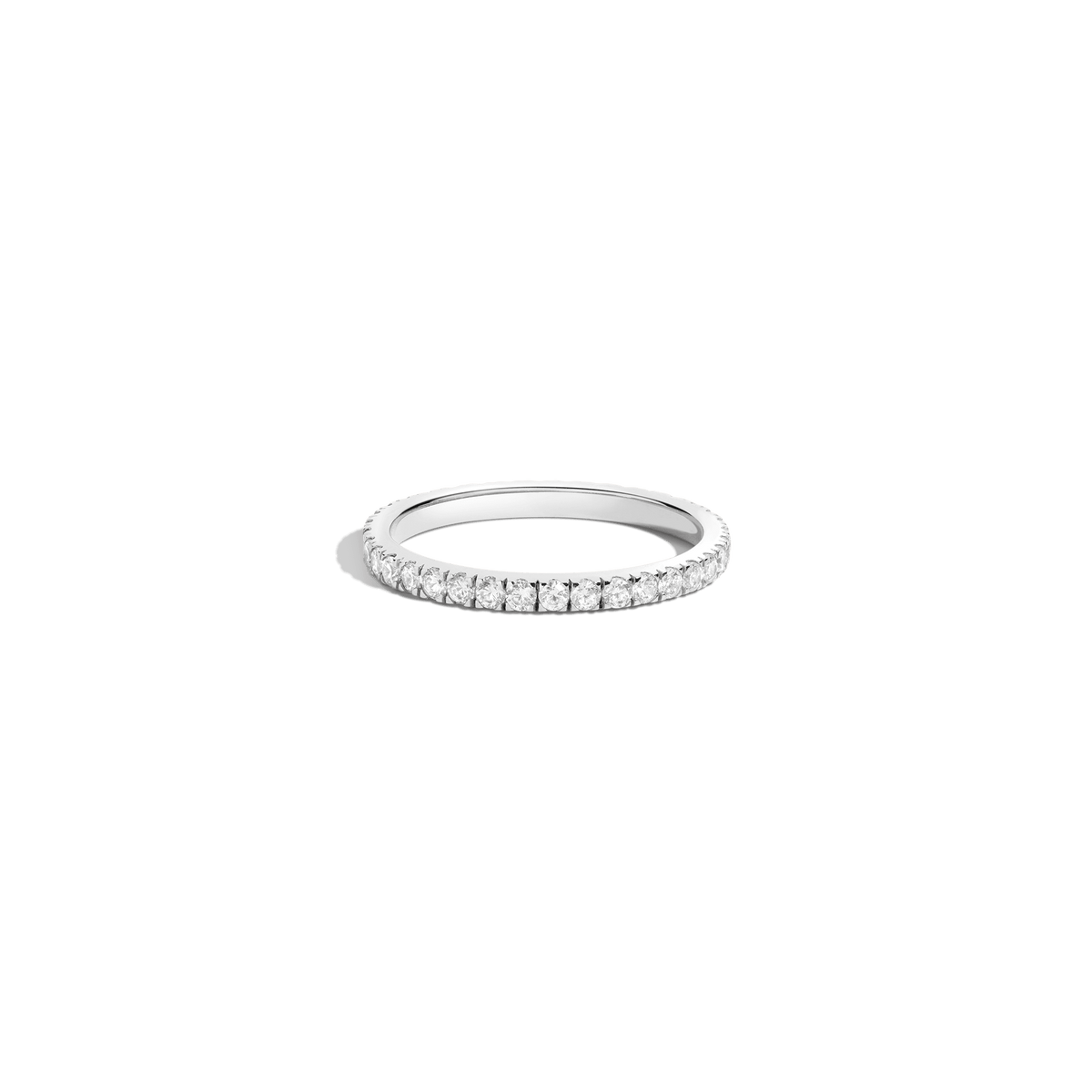Pavé Lab Grown Diamond Eternity Ring - 0.75ct 14k White Gold