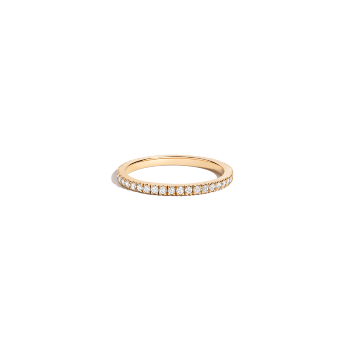 Pavé Diamond Eternity Ring - Lab 14k Yellow Gold 0.5ct