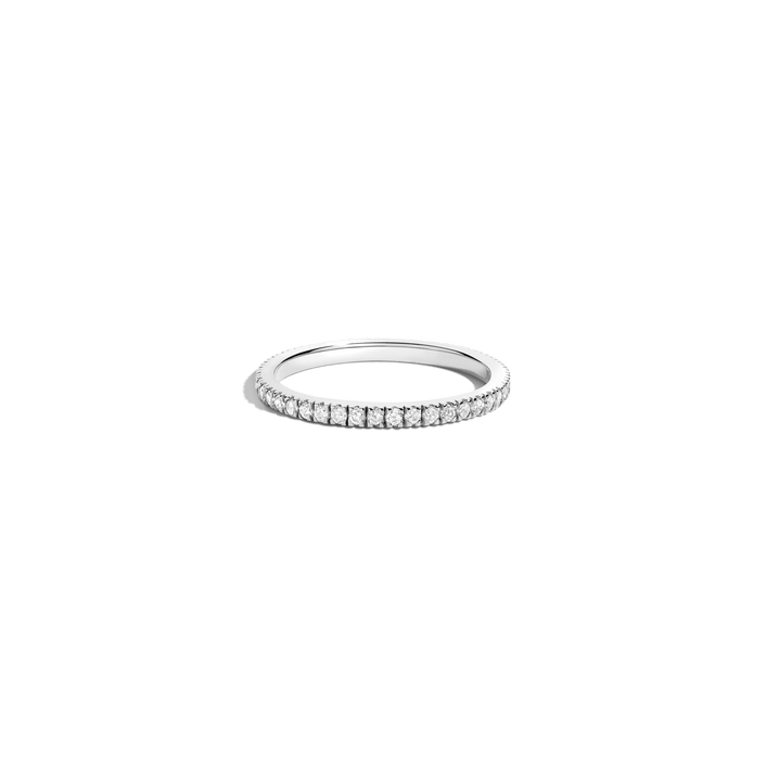 Pavé Diamond Eternity Ring - Lab 14k White Gold 0.5ct