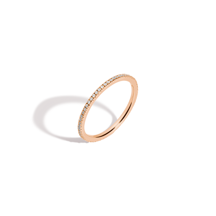 Pavé Diamond Eternity Ring - 0.25ct 14k Rose Gold First