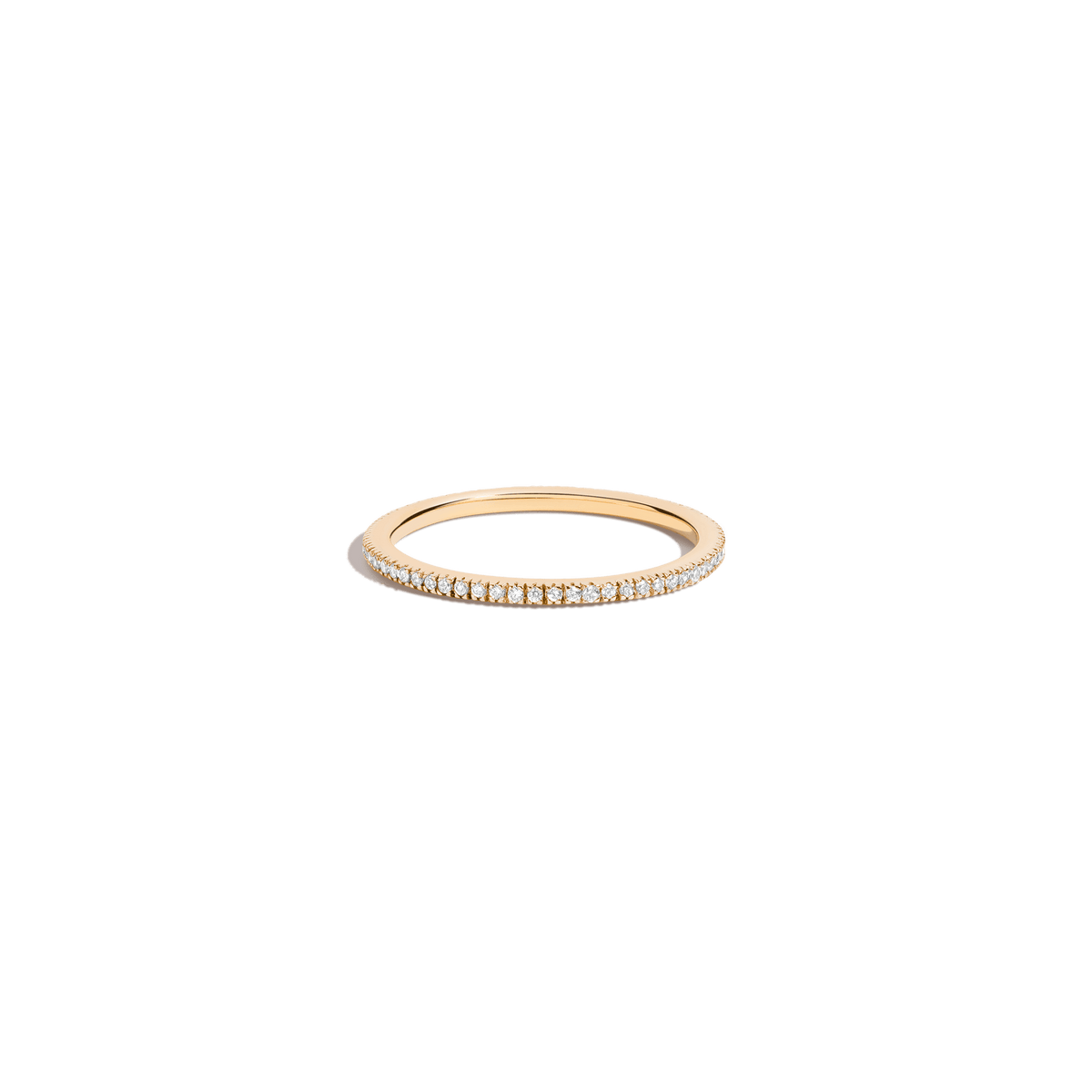 Pavé Diamond Eternity Ring - Lab 14k Yellow Gold 0.25ct