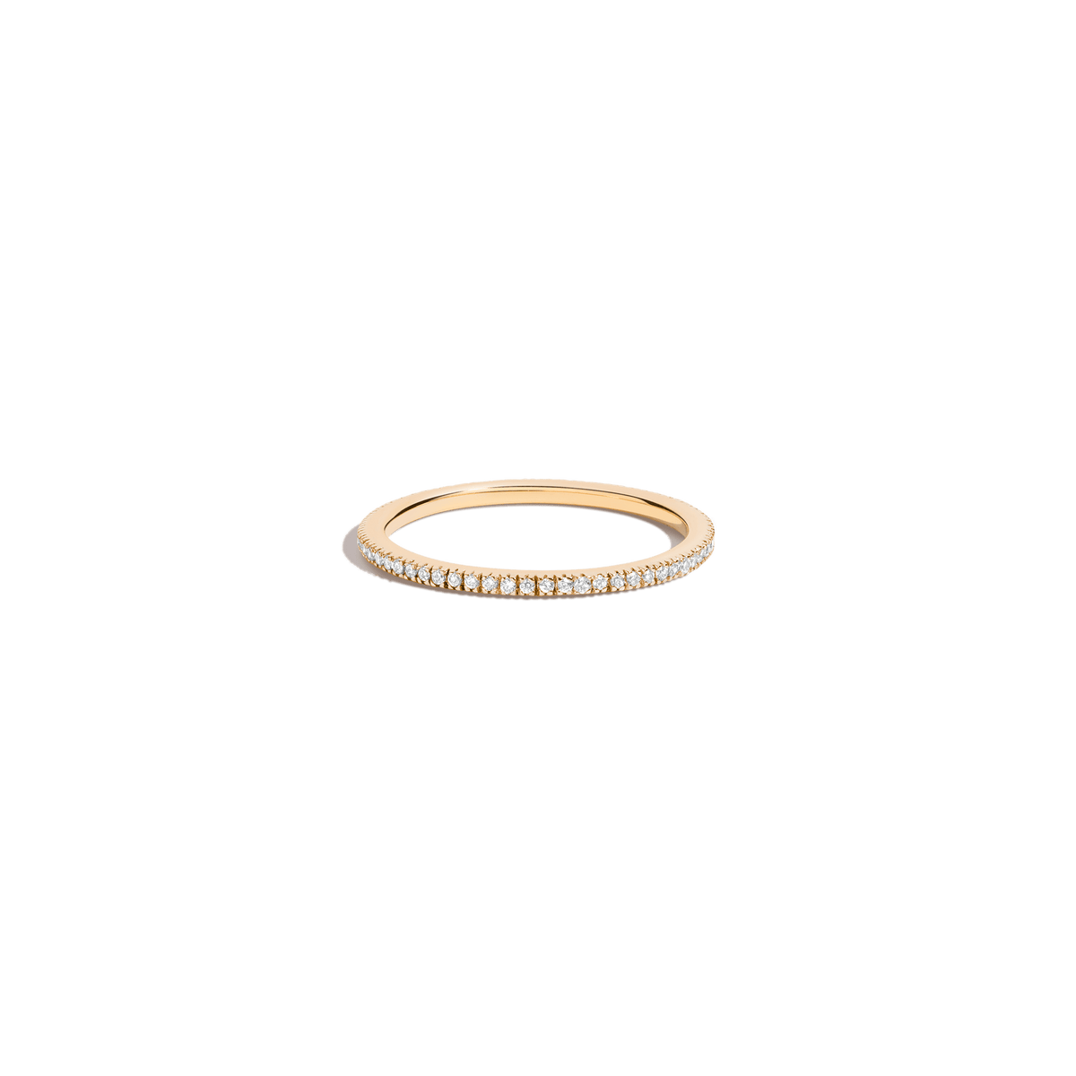 Pavé Lab Grown Diamond Eternity Ring - 0.25ct 14k Yellow Gold