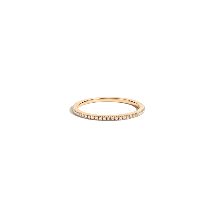 Pavé Diamond Eternity Ring 14k Yellow Gold 0.125ct 