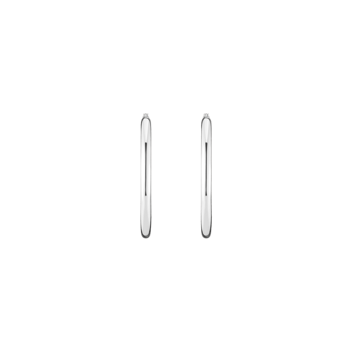 Classic Gold Hoop Earrings 14k White Gold Pair Single 35mm First