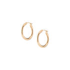25mm Gold Hoop Earrings - 3mm