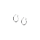 3mm Silver Hoop Earrings - 20mm