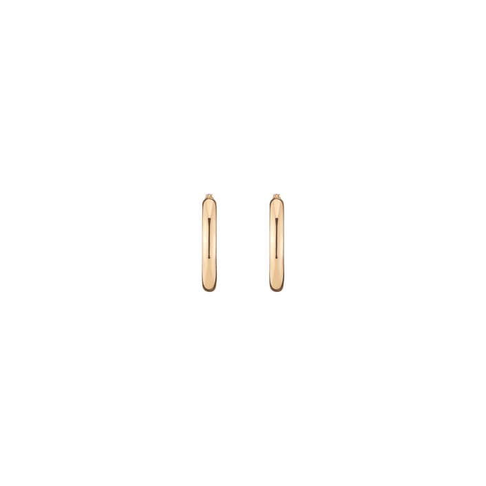 Classic Gold Hoop Earrings 14k Yellow Gold Pair Single 20mm