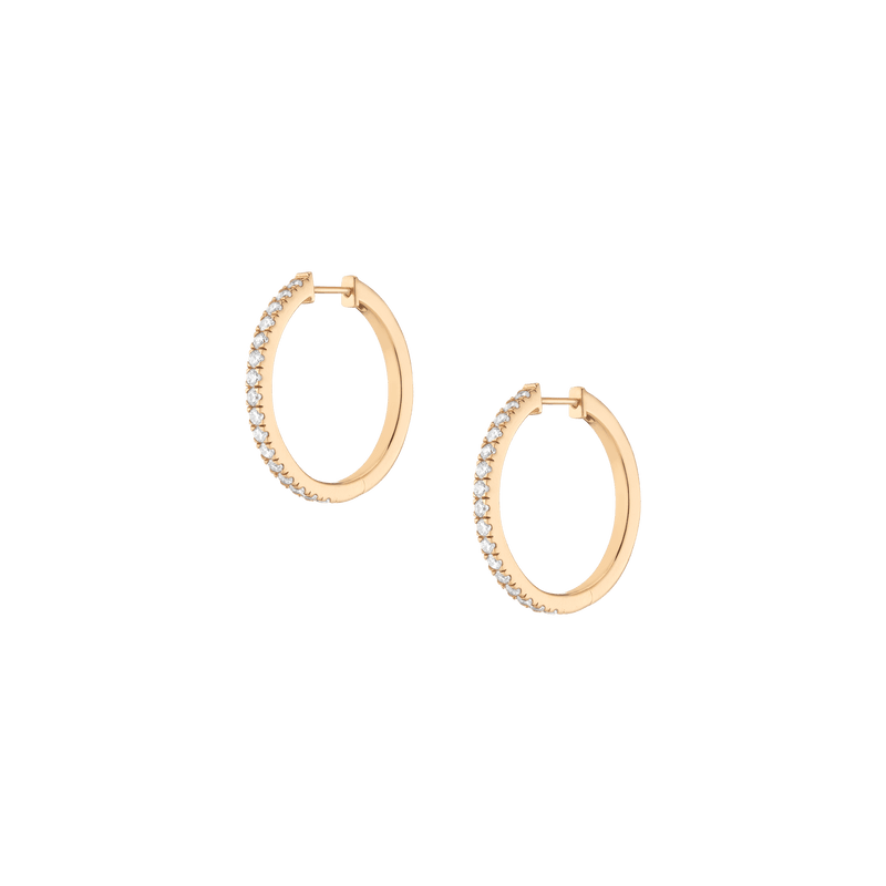 Lab Grown Diamond Hoop Earrings