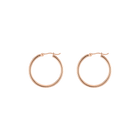 Gold Hoop Earrings - 2mm