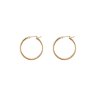 Gold Hoop Earrings - 2mm