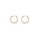 Gold Hoop Earrings - 2mm