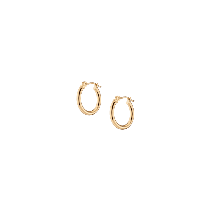 Gold Hoop Earrings - 2mm