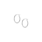 Thin Twisted Hoop Earrings