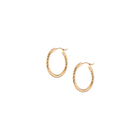Thin Twisted Hoop Earrings