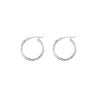 Thin Twisted Hoop Earrings