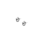 Silver Knot Stud Earrings
